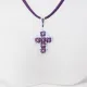 Small Cross - Trina-Purple Suedine - 1